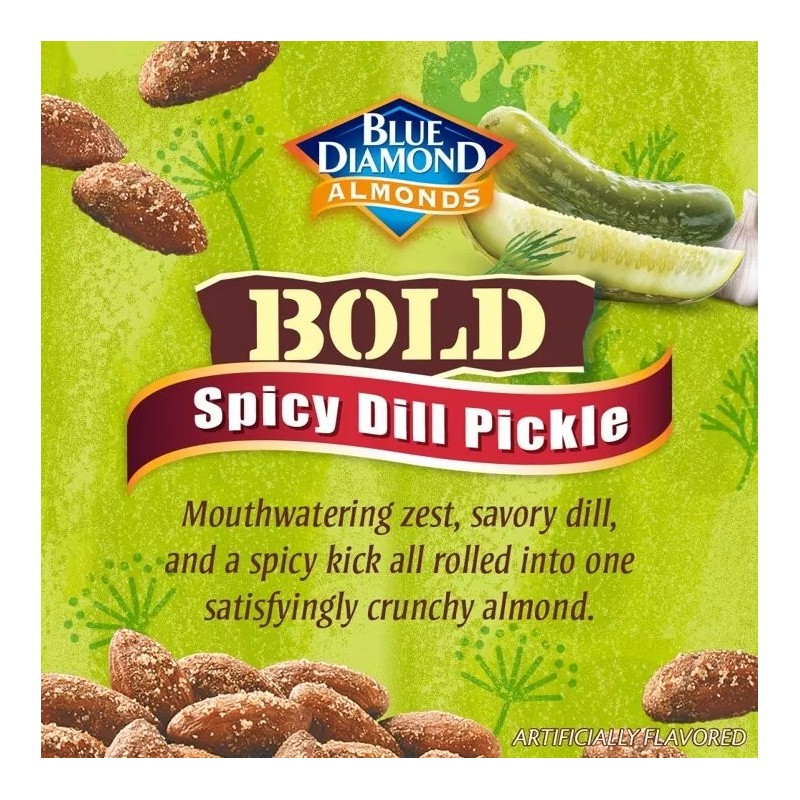 Blue Diamond Bold Spicy Dill Pickle Almonds - Size 6