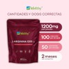 Wellthy L-Arginina 1200mg 100 Caps. 100 Pura y Natural, 50