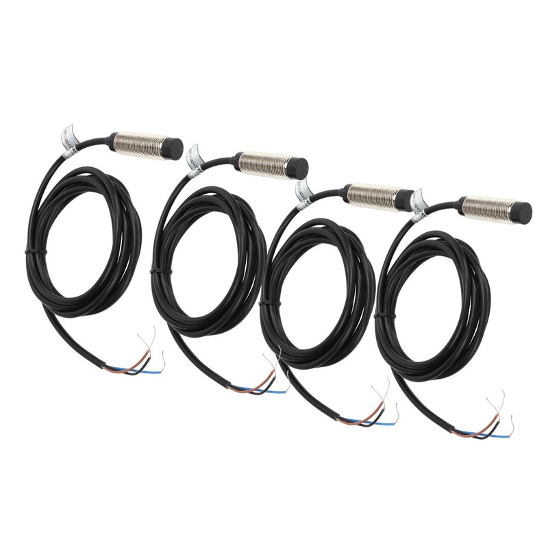 4 Sets Proximity Sensor 3 Wire NPN NC Contact Inductive