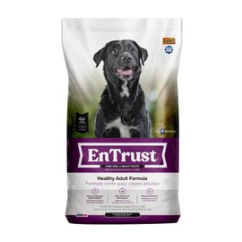 ENTRUST Adult Dog Food | Pork & Barley | Enriched with Super Foods, Antioxidants and Probiotics | No Wheat or Soy | 4 Pound Bag