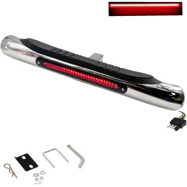 ‎Cobra-Tek 28" Hitch Step W/Led Brake Light w/ Hitch Pin & Hitch stabilizer for 2" Receiver