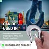 DOJA Industrial Eyelet Load Hook with Safety Hook, 250 kg