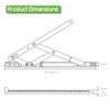 Genius® 8" (200mm) Retrofit UPVC Window Friction Stay Hinges Top