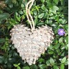 Pinecone Ornament for Christmas Tree, Real Pinecone Heart Ornament with