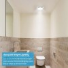 JOEAONZ Bathroom Exhaust Fan with Light 110CFM 6500K 800LM Household