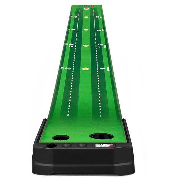PGM Golf Putting Mat with Electric Ball Return Indoor Golf Putting Green for Home, Office, Outdoor Use(Lint)