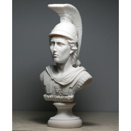 Alexander The Great Bust Sculpture Cast Alabaster Statue 7.48 inches