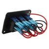 3 Gang Rocker Switch Overcurrent Protection LED Blue Backlit IP65