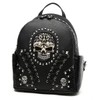 Sugar Skull Punk Art Rivet Studded Biker Purse Women Fashion