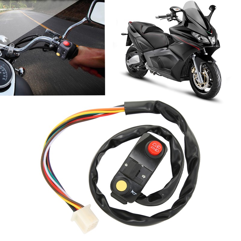 Motorcycle Handlebar Switch Universal 7/8in Motorbike Handle Bar Accessory DC
