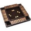 Juegoal Wooden 4 Players Shut The Box Dice Game, Classics