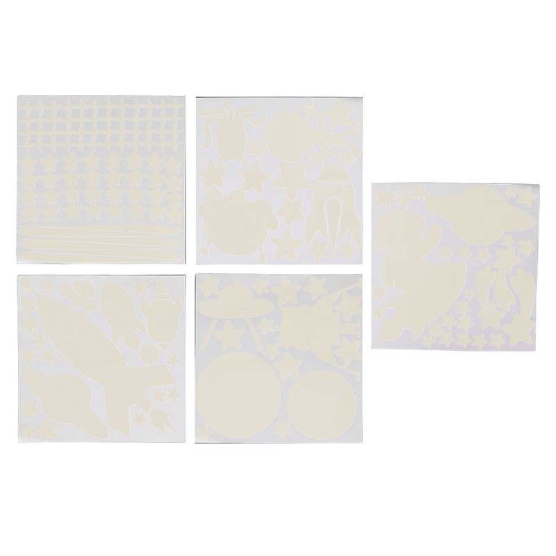 184pcs Glow in The Dark Stickers Space Ship Theme Self