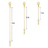 Gold Necklace Extenders - 14k Gold Plated Extender Chain -
