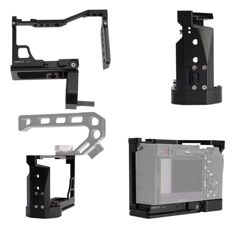 WEPOTO Cage Hand Grip Metal for Sony A7C -O-A7C