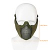 AOUTACC Airsoft Mesh Mask, Half Face Mesh Masks with Hearing