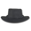 Barmah Hats Foldaway Bronco Leather Hat 1060BL / 1060BR /
