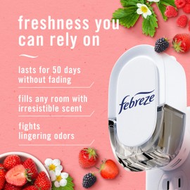 Febreze Odor-Fighting Fade Defy PLUG Air Freshener Berry & Bramble, .87 fl. oz. Oil Refill, 3 Count