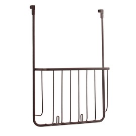 Spectrum Diversified Ashley Board & Bakeware Holder No-Installation Cupboard Cookie Sheet, Cutting Board Organizer for Cabinet, Baking Accessory Storage, 4.75"L x 13.5"W x 20"H, Bronze