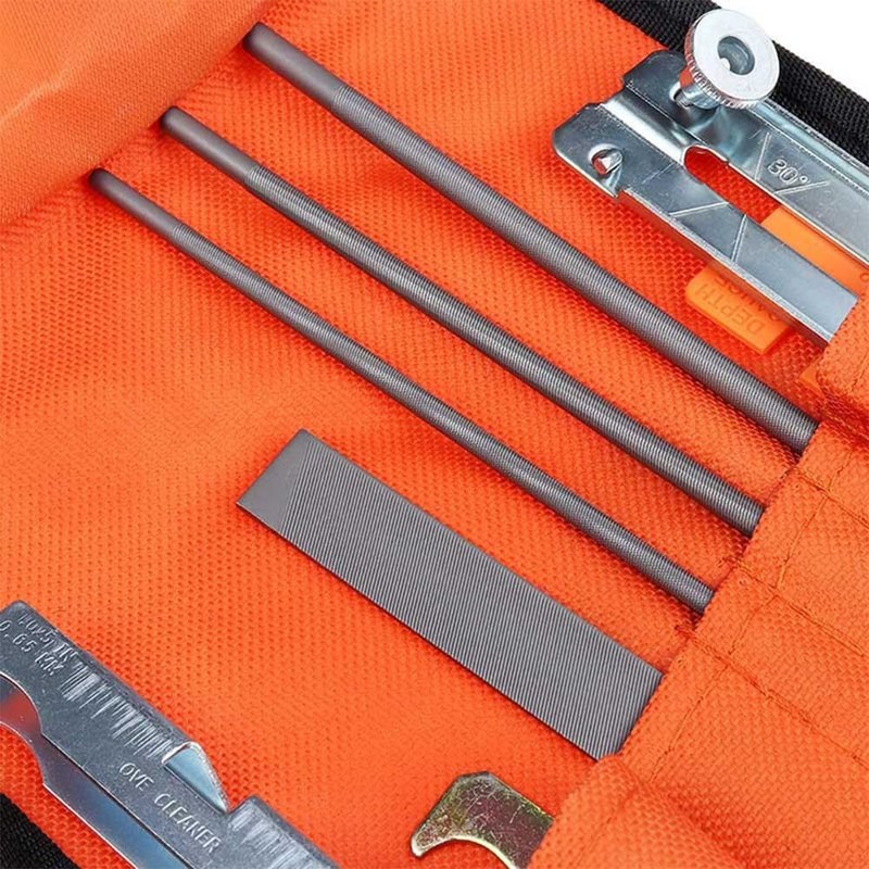 BTtime Chain Saw File Set, 11-Piece Set, Projecting Clamp, File