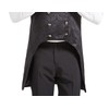 sehseek Mens Victorian Suit Vest Steampunk Gothic Medieval Waistcoat (Black,