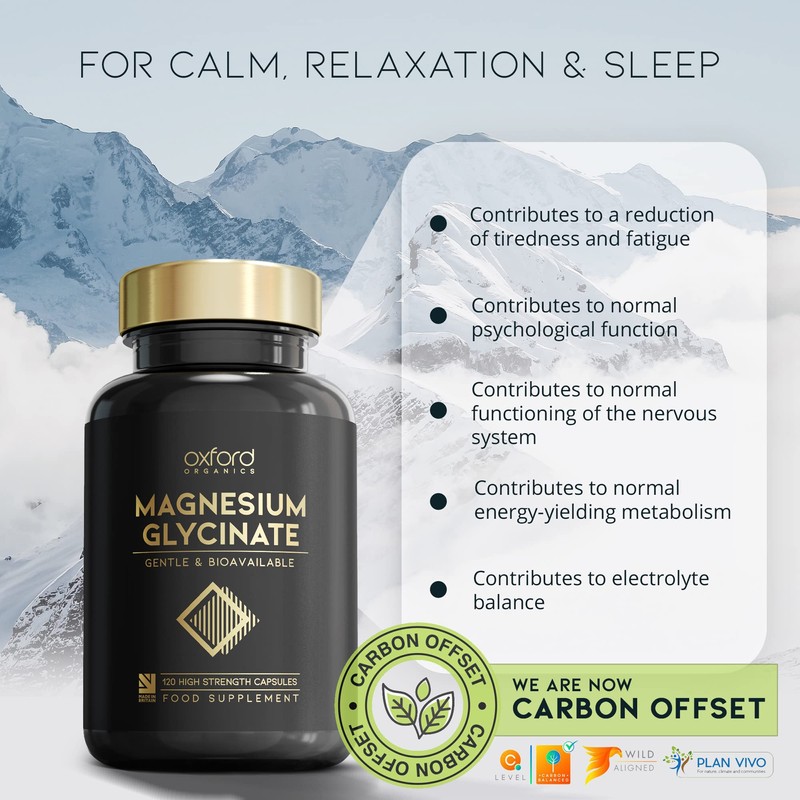 Advanced Magnesium Glycinate 1500mg - High Strength 240 Capsules -