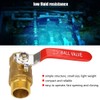 Akozon Ball Valve 3/4" BSP DN20 Brass Pipe Ball Valve