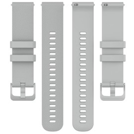 Fit for Garmin Approach S40 S12 S42 Watch Bands for Women Men, 20mm Quick Release Silicone Replacement Band Straps Wristbands Fit for Garmin Forerunner 245 645/ Vivoactive 3 Music (Gray)