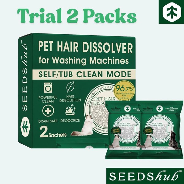 Seedshub Pet Hair Dissolver- Hair/ Pet Hair Remover,for Washing Machines,