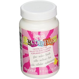 Deco Art Decoupage Glue, 8oz Crystal Glitter, One Size