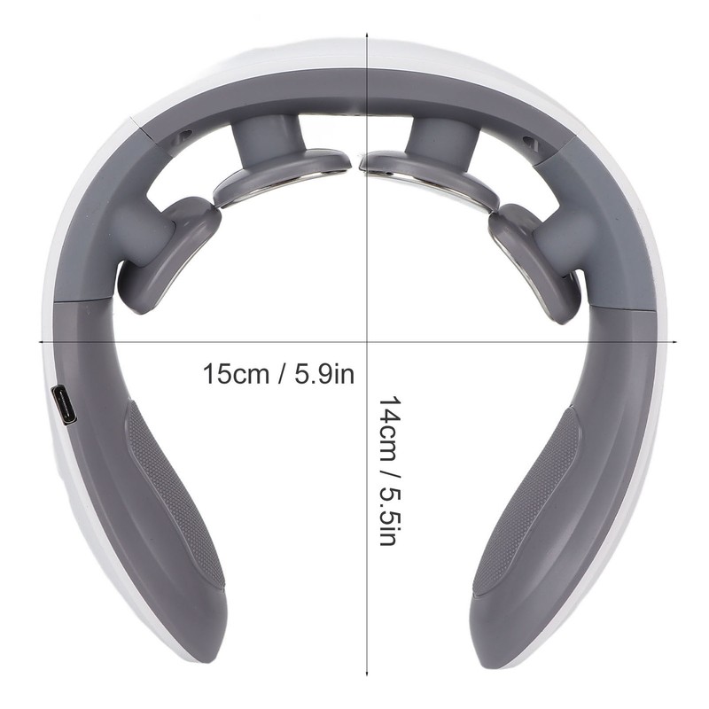 Neck Massager 42°C Hot Compress 6 Massaging Head Ergonomic U