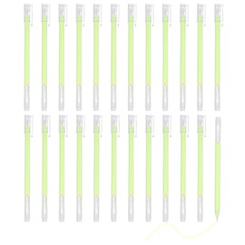PATIKIL 24 Pcs Colored Gel Pens, 0.5mm Fine Point Pastel Gel Pens High Light Ink for DIY Projects Painting Journaling Notebook Black Paper Drawing, 15cm Length Yellow Ink
