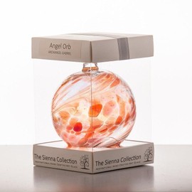 Sienna Glass Angel Orb Archangel Gabriel, Copper