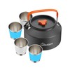 HOMGEN 2L Large Portable Camping Kettle for Outdoor Hiking with