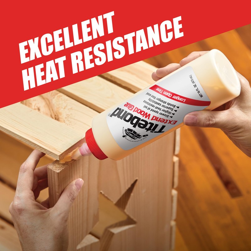 Titebond Extend Wood Glue 16 Oz. – Slow-Set Adhesive for