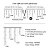 1296 LED Christmas Lights with 288 Drops, 131ft Christmas String