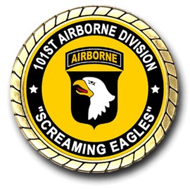 101st Airborne Division Screaming Eagles WWII Service Challenge Coin