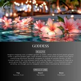 LaPew Diffuser Oil Goddess Scent – Luxury Fragrance Oil for Ultrasonic and Waterless Diffusers – Hotel-Inspired Aroma – 10 mL, 0.34 fl oz Glass Dropper Bottle