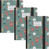 3 x Legami London Themed A6 Paper Notebook w Back