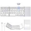Teclado Inalámbrico Bluetooth Plegable Español, con Ñ, Teclado Tri-Plegable con