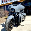 Black Motorcycle Rear View Sportster Mirrors Compatible with Harley Road
