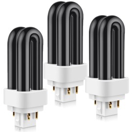 TINDTOP 41050 7W Replacement Bulbs for Dynatrap, 3 Pack Replacement UV Bulbs Compatible with DT1100 DT250IN DT300IN DT1250, 4 Pin Base, 1/2 Acre Effective Induction Area