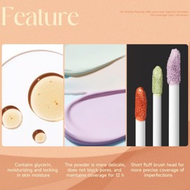 SKYVII [2024 Autumn & Winter Limited] Concealer, Popular, Eraser, Concealer, Pencil (bears, acne scars, blemishes, pore cover) 6.5 ml (04# yellow)