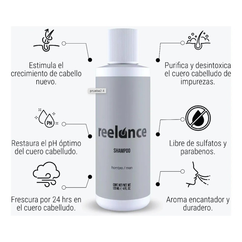 4 Meses De Tratamiento Anti Caída Reelance Hombre