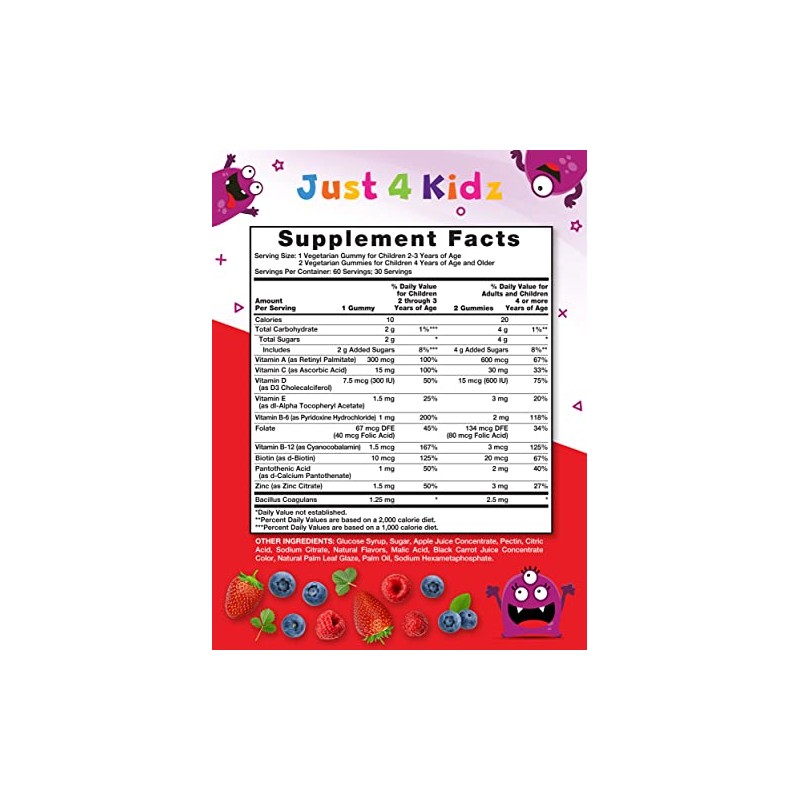 Nature's Truth Kids Multivitamin Gummies with Probiotics | 60 Count