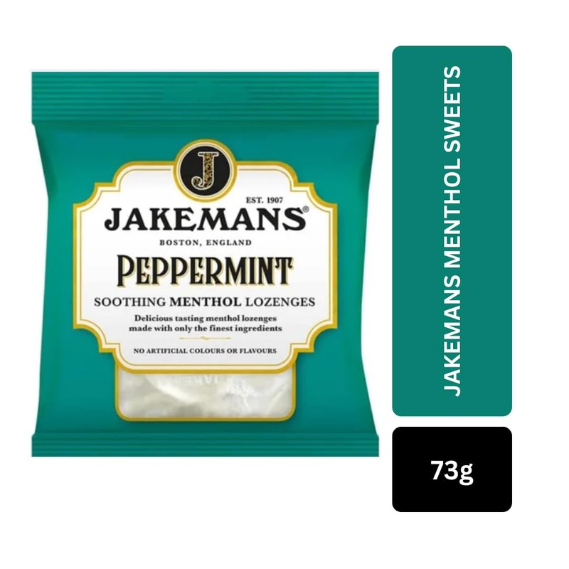 Peppermint Soothing Menthol Lozenges, Throat and Chest Relief, No Artificial