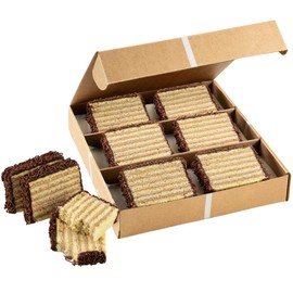 Dessert Gift Basket| Bakery Fresh Seven Layer Cakes Individually Wrapped Approx. 2-inch Width per Slice | Edible Arrangements of Petit Fours| Birthday Food Gifts, Sympathy, Employee Appreciation, Men, Women | Kosher & Nut Free, Stern’s Bakery