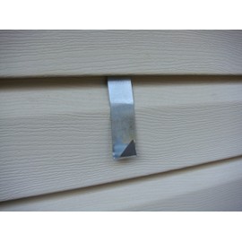 (1) Long Length Amish Handmade Galvanized Siding House Hook Decor Hanger.