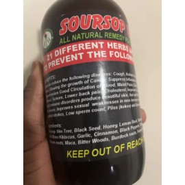 Guanábana Living African Bitters, 100% puro natural orgánico herbal desintoxicación 16 OZ