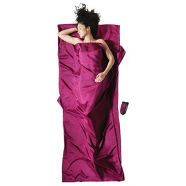 Cocoon TravelSheet Silk Size 220 x 90 cm Mulberry Red