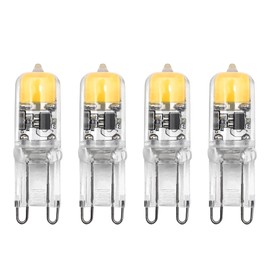 DA DANG JIA G9 LED Bulb 2W, T4 G9 Halogen Equivalent, 20-30 Watt Halogen Replacement, 2700K Soft Warm White, 200lm, 120V No-Flicker, Non-dimmable for Home Lighting, Chandelier Lighting 4-Pack